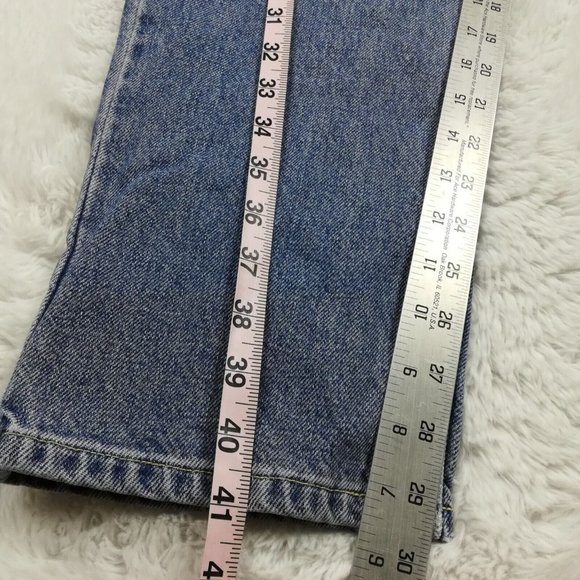 Vintage Tommy Hilfiger Womens Jeans Straight Leg Denim Flag Spellout‎ Logo 30 - Picture 5 of 12